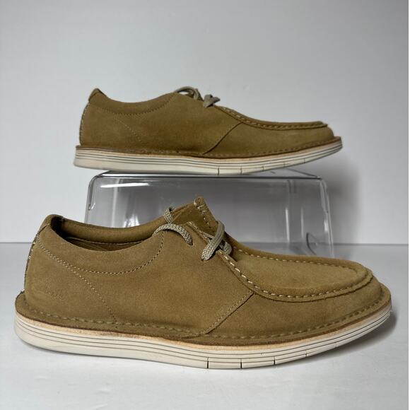 Clarks Collection Men\'s Forge Run Loafer Shoes Suede Leather Tan Size 7 Office main image 7
